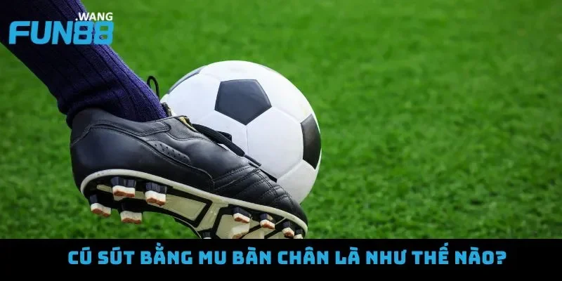 Hướng dẫn đá bóng bằng mu bàn chân với kỹ thuật chuẩn xác 2 Cú sút bằng mu bàn chân là một kỹ thuật trong bóng đá
