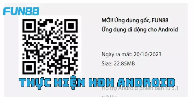 Thực hiện bằng thiết bị chạy HĐH Android