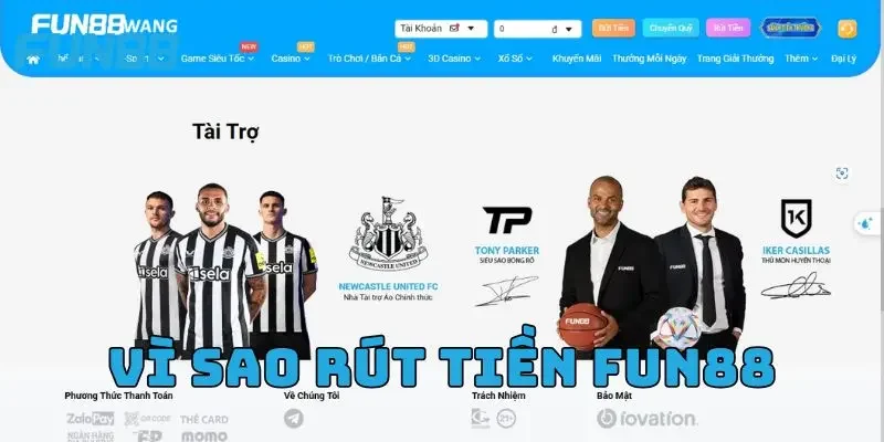 Vì sao cần rút tiền FUN88